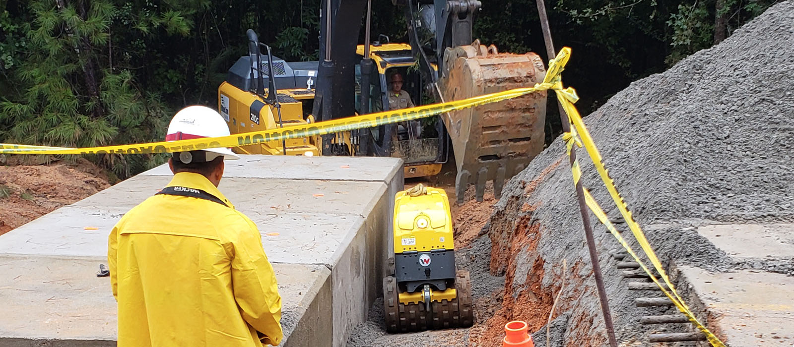 Installing new concrete box culverts for Georgia Pacific OSB Mill in Fordyce