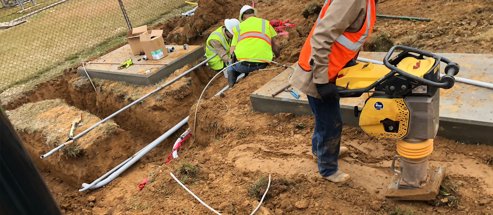 Installing underground electrical